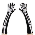 Halloween skeleton double-sided printed long ghost gloves cospaly performance props whole gu skeleton ghost gloves