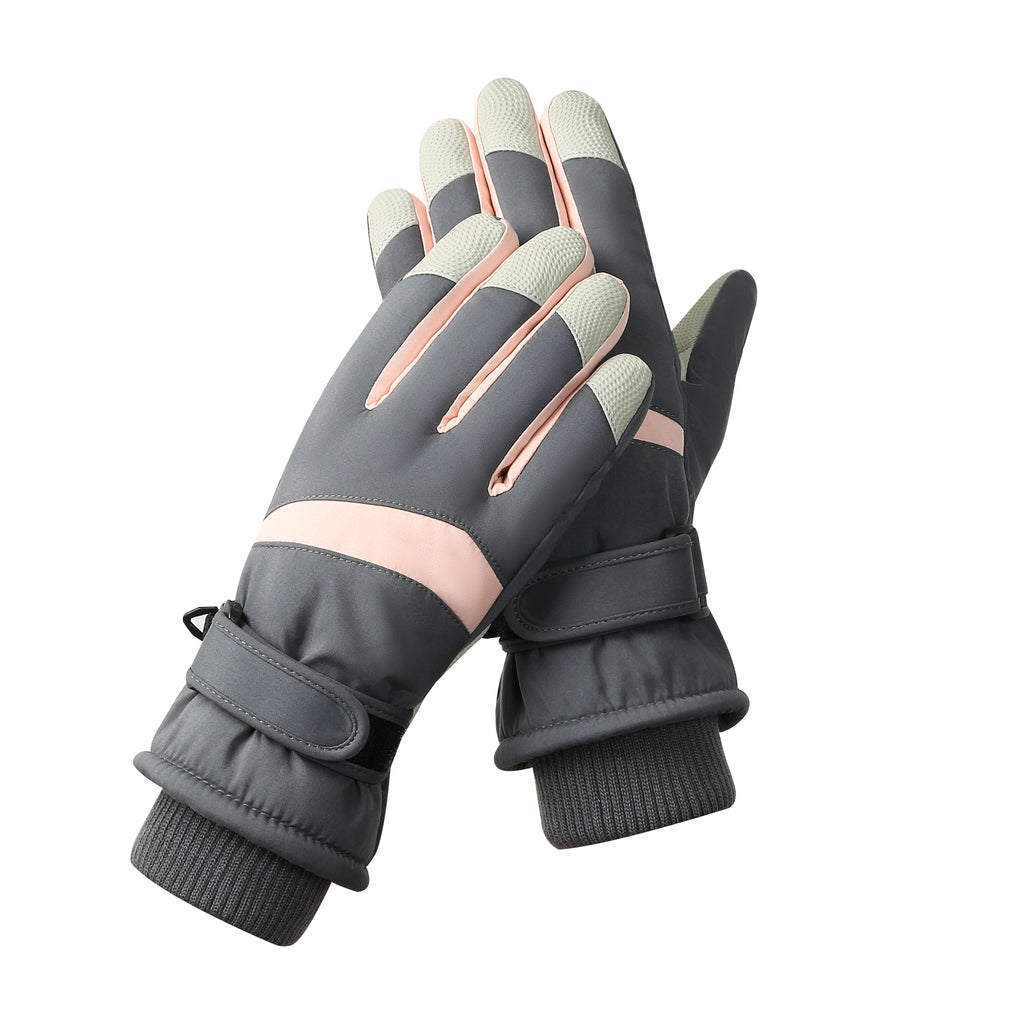 Winter New Ski Gloves Men Men Outdoor Cycling Touchscreen Warm Fleece Padded Gloves Waterproof Non-slip