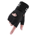 Summer Outdoor Cycling Half Finger Gloves Sport Unisex Breathable Anti Slip Short Finger Dumbbell Fitness Gloves