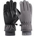 Ski gloves women's winter velvet outdoor cycling and mountaineering thickened waterproof, windproof and cold-proof warm gloves