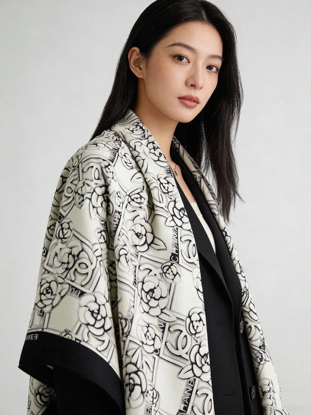 - 26S SCARF 140 IN CASHMERE AND SILK 309374