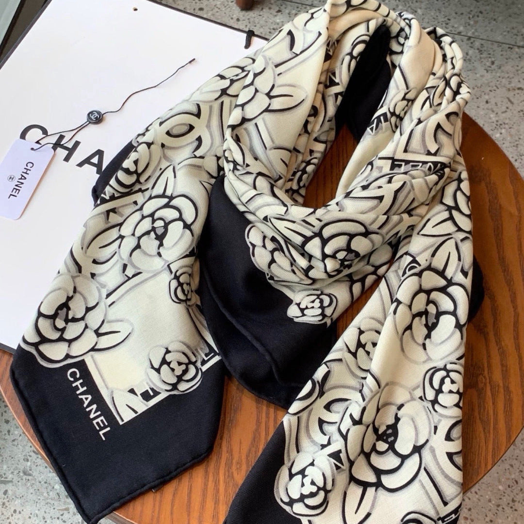- 26S SCARF 140 IN CASHMERE AND SILK 309374